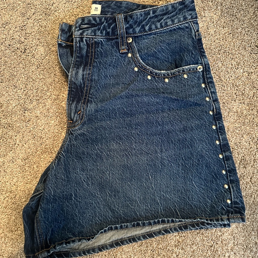 Abercrombie & Fitch Blue Denim Shorts